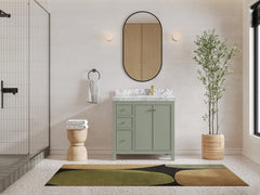 Chicago 36 in. W x 22 in. D Right Offset Sink Bathroom Vanity - photo 4