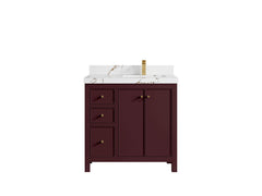 Chicago 36 in. W x 22 in. D Right Offset Sink Bathroom Vanity - photo 49
