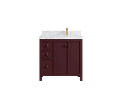 Chicago 36 in. W x 22 in. D Right Offset Sink Bathroom Vanity - photo 29
