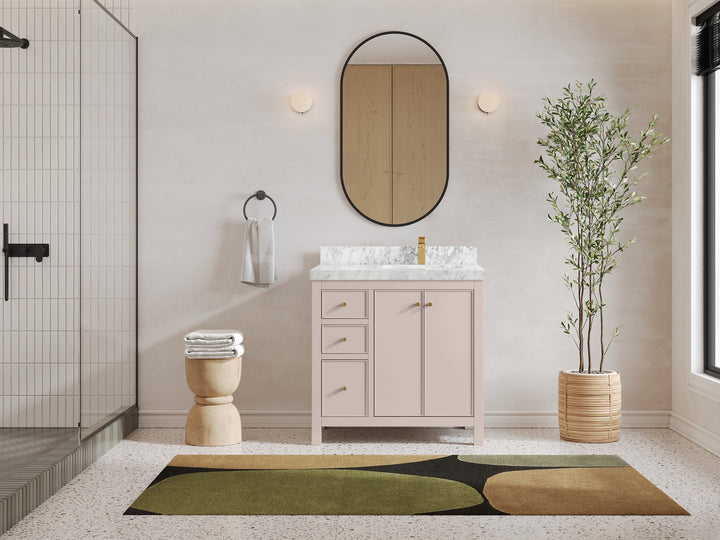 Chicago 36 in. W x 22 in. D Right Offset Sink Bathroom Vanity - photo 2