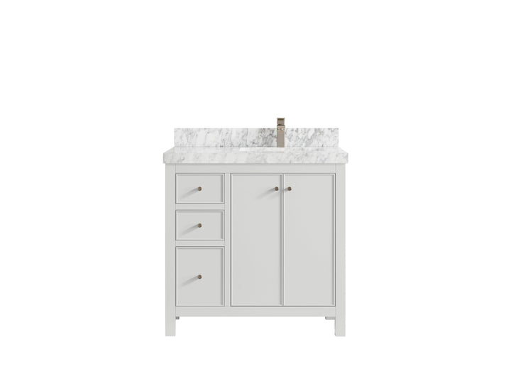 Chicago 36 in. W x 22 in. D Right Offset Sink Bathroom Vanity - photo 10