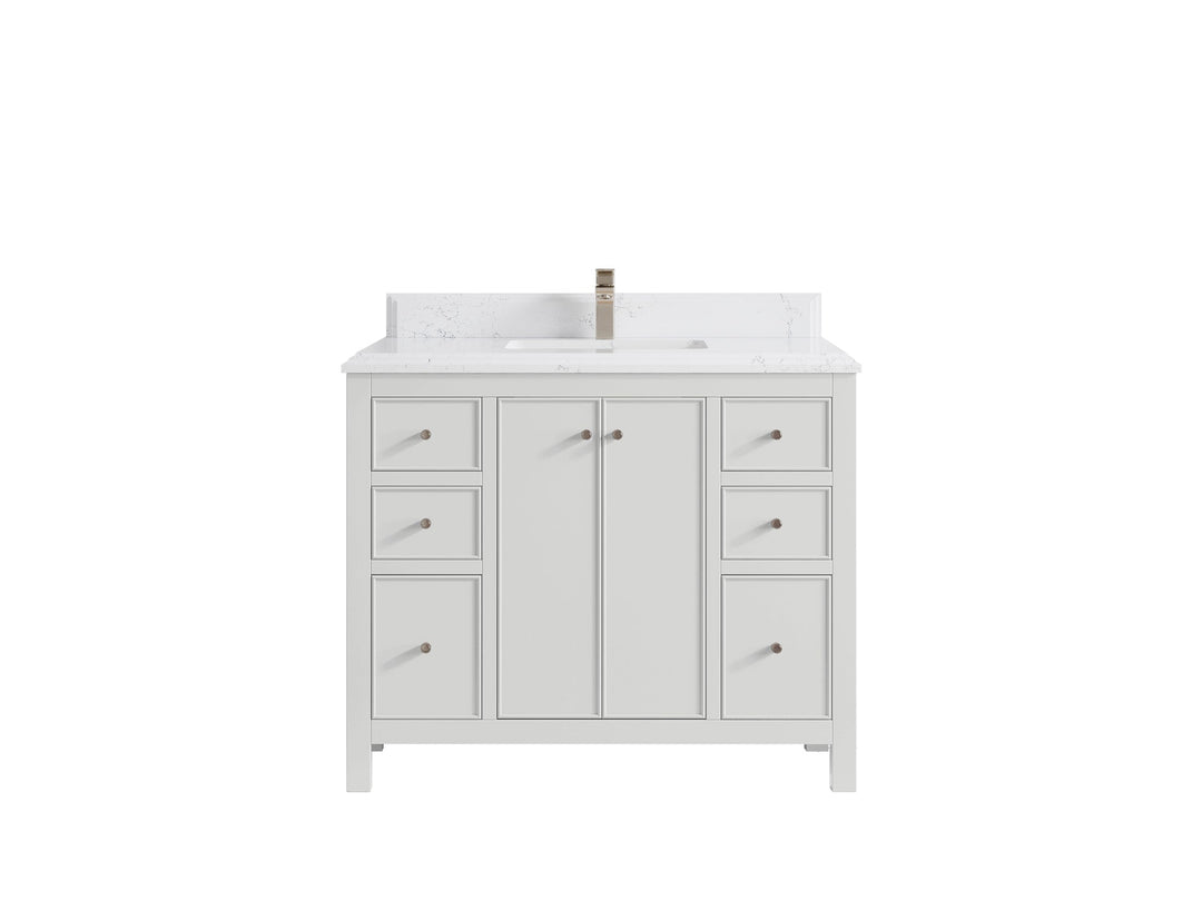 Chicago 42 in. W x 22 in. D Single Sink Bathroom Vanity - Willow Bath and Vanity