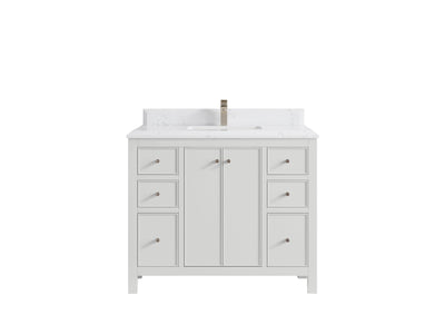 Chicago 42 in. W x 22 in. D Single Sink Bathroom Vanity - Willow Bath and Vanity