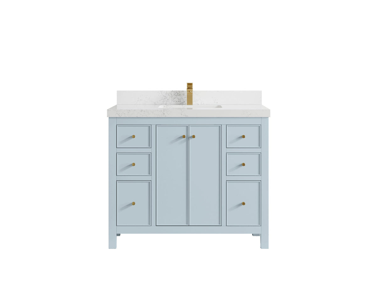 Chicago 42 in. W x 22 in. D Single Sink Bathroom Vanity - Willow Bath and Vanity