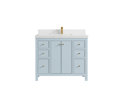 Chicago 42 in. W x 22 in. D Single Sink Bathroom Vanity - Willow Bath and Vanity