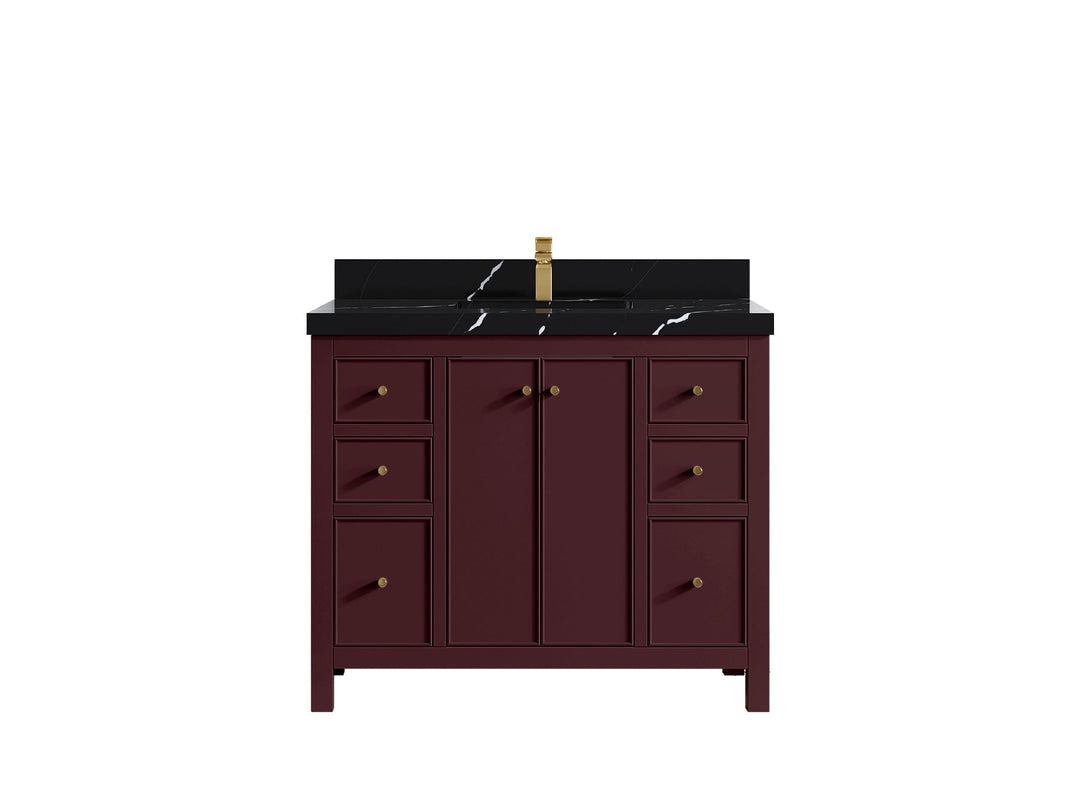 Chicago 42 in. W x 22 in. D Single Sink Bathroom Vanity - Willow Bath and Vanity
