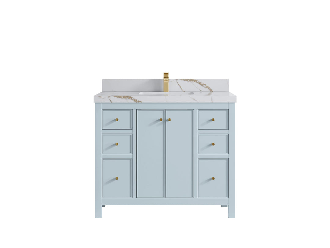 Chicago 42 in. W x 22 in. D Single Sink Bathroom Vanity - Willow Bath and Vanity