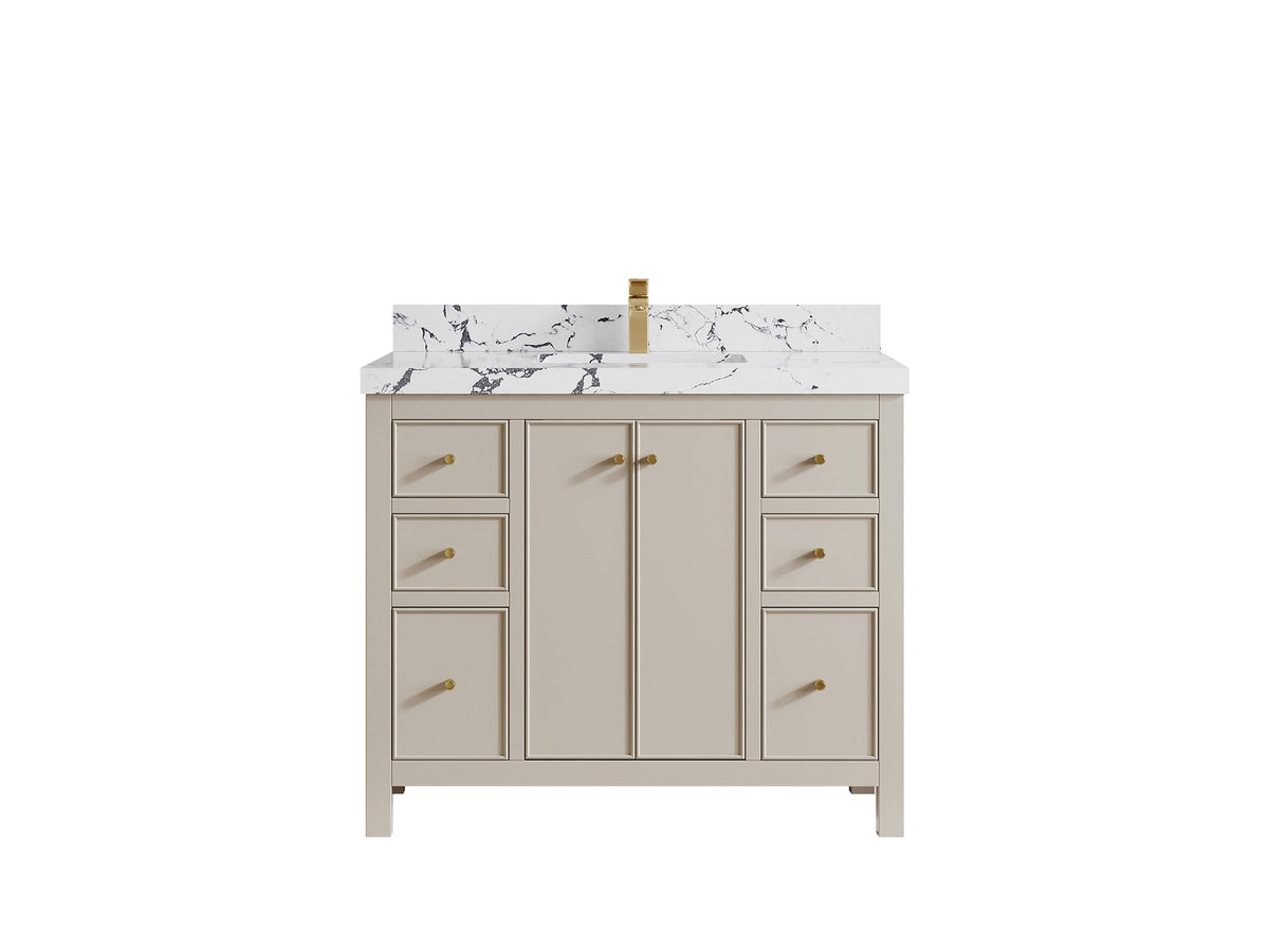 Chicago 42 in. W x 22 in. D Single Sink Bathroom Vanity - Willow Bath and Vanity
