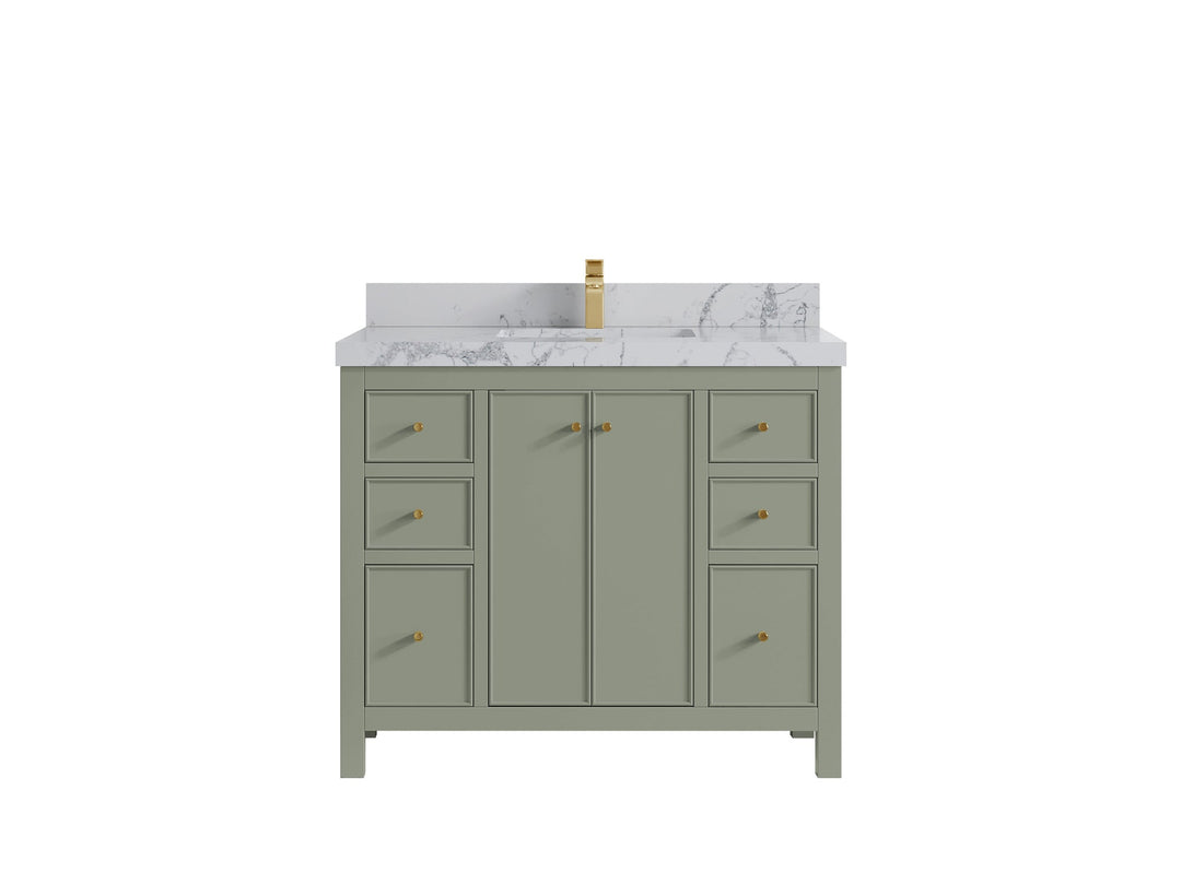 Chicago 42 in. W x 22 in. D Single Sink Bathroom Vanity - Willow Bath and Vanity