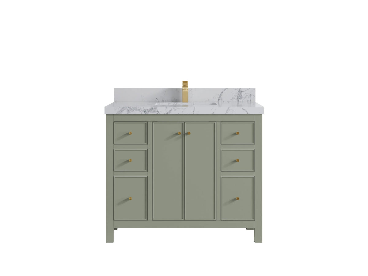 Chicago 42 in. W x 22 in. D Single Sink Bathroom Vanity - Willow Bath and Vanity