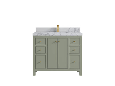 Chicago 42 in. W x 22 in. D Single Sink Bathroom Vanity - Willow Bath and Vanity
