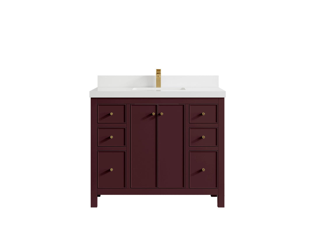Chicago 42 in. W x 22 in. D Single Sink Bathroom Vanity - Willow Bath and Vanity