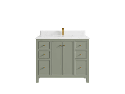 Chicago 42 in. W x 22 in. D Single Sink Bathroom Vanity - Willow Bath and Vanity