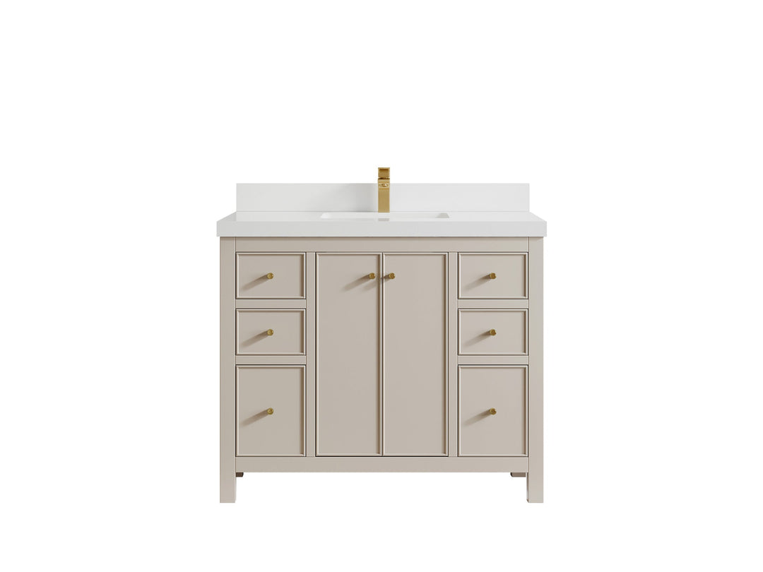 Chicago 42 in. W x 22 in. D Single Sink Bathroom Vanity - Willow Bath and Vanity