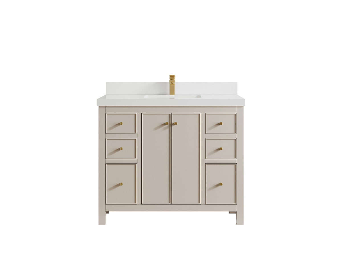 Chicago 42 in. W x 22 in. D Single Sink Bathroom Vanity - Willow Bath and Vanity