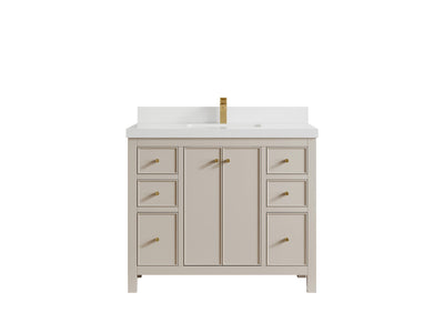 Chicago 42 in. W x 22 in. D Single Sink Bathroom Vanity - Willow Bath and Vanity