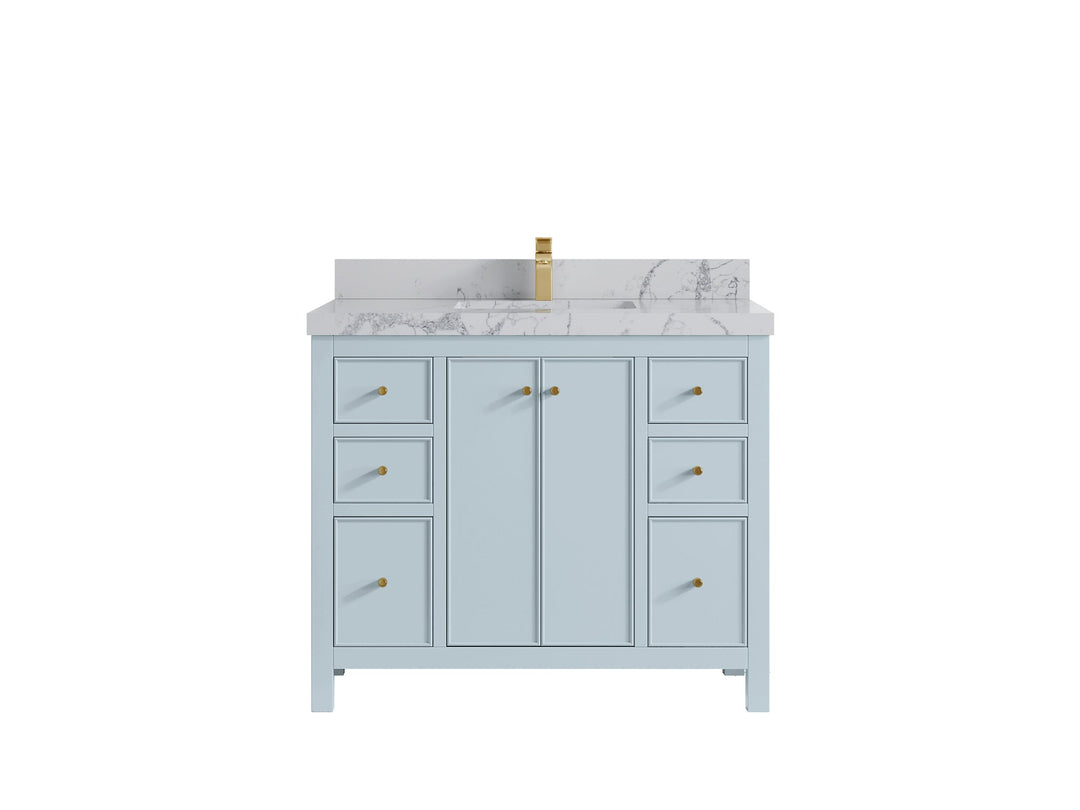Chicago 42 in. W x 22 in. D Single Sink Bathroom Vanity - Willow Bath and Vanity
