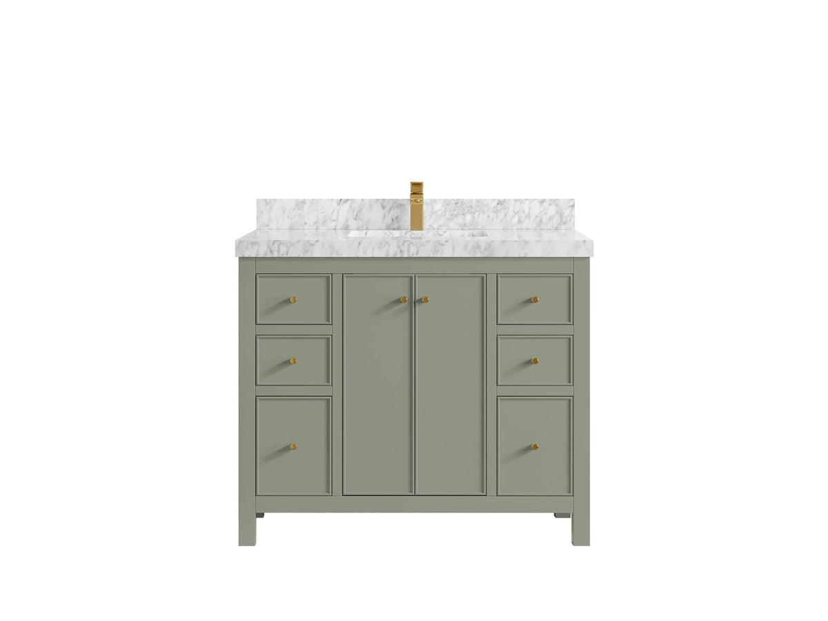 Chicago 42 in. W x 22 in. D Single Sink Bathroom Vanity - Willow Bath and Vanity