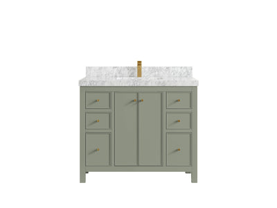Chicago 42 in. W x 22 in. D Single Sink Bathroom Vanity - Willow Bath and Vanity