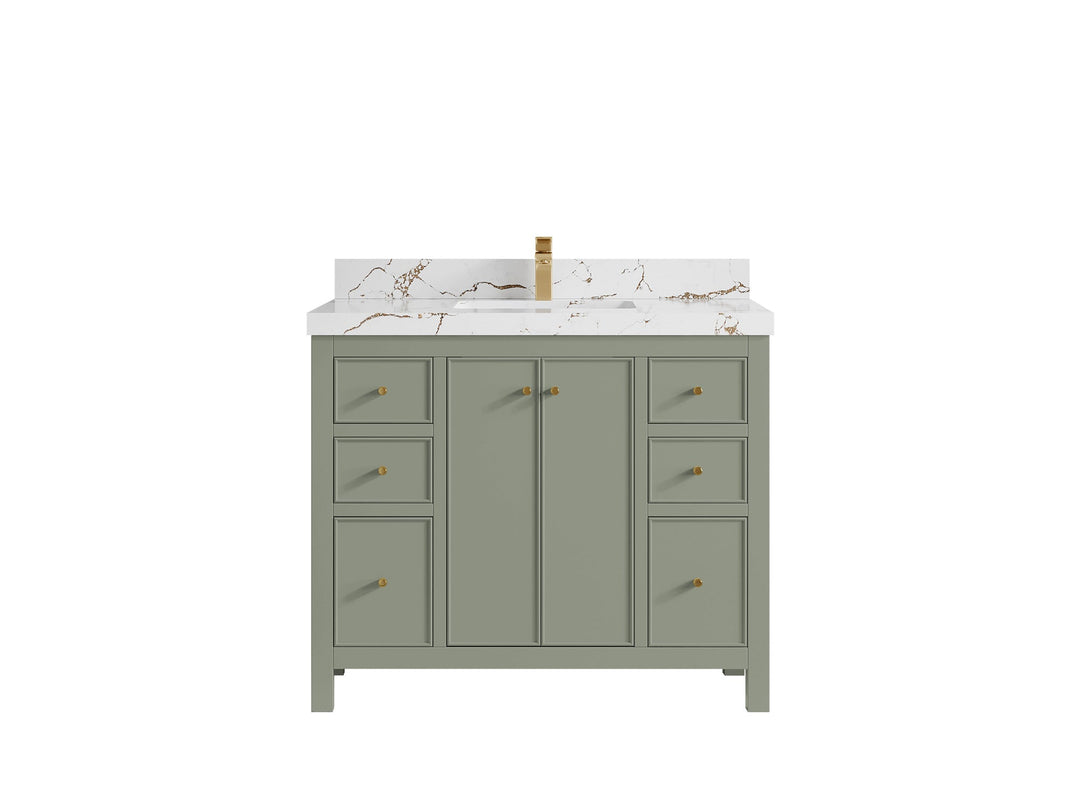 Chicago 42 in. W x 22 in. D Single Sink Bathroom Vanity - Willow Bath and Vanity
