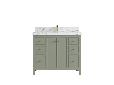 Chicago 42 in. W x 22 in. D Single Sink Bathroom Vanity - Willow Bath and Vanity