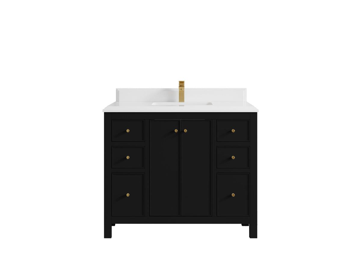 Chicago 42 in. W x 22 in. D Single Sink Bathroom Vanity - Willow Bath and Vanity