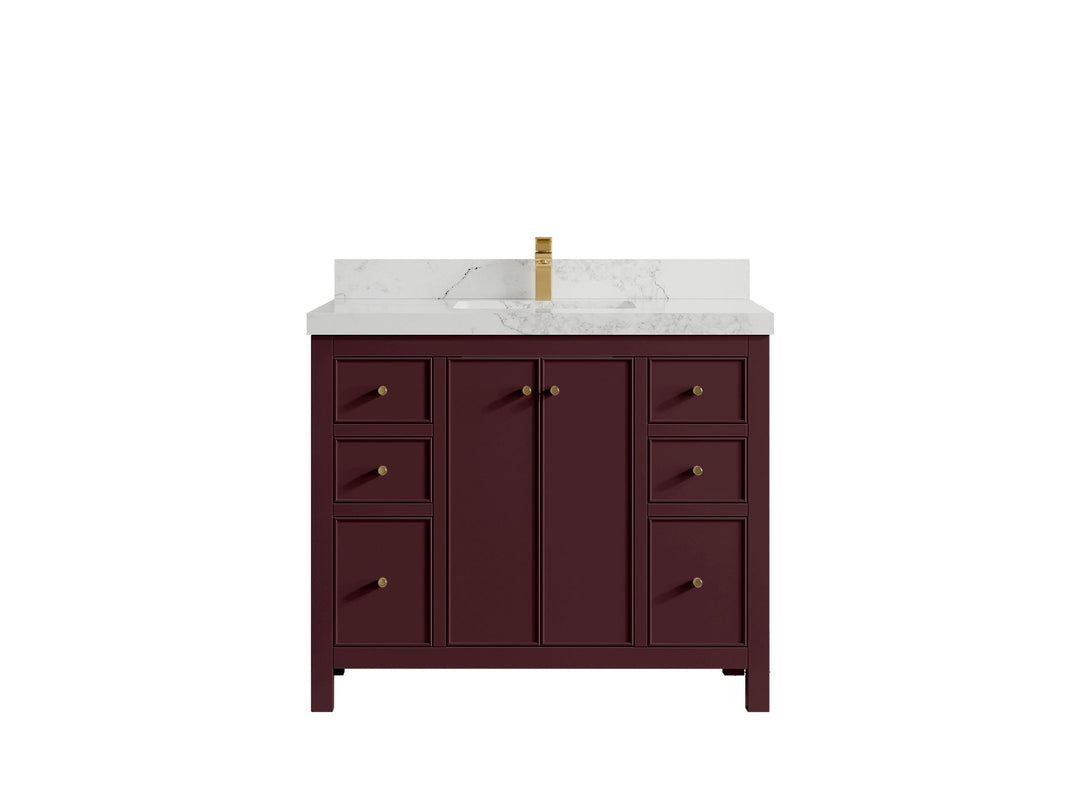 Chicago 42 in. W x 22 in. D Single Sink Bathroom Vanity - Willow Bath and Vanity