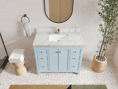 Chicago 42 in. W x 22 in. D Single Sink Bathroom Vanity - Willow Bath and Vanity