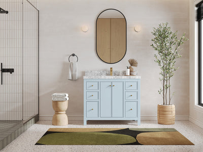 Chicago 42 in. W x 22 in. D Single Sink Bathroom Vanity - Willow Bath and Vanity