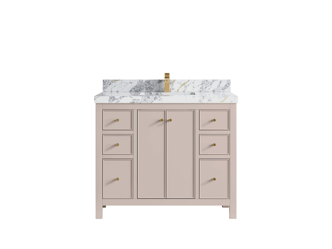 Chicago 42 in. W x 22 in. D Single Sink Bathroom Vanity - Willow Bath and Vanity