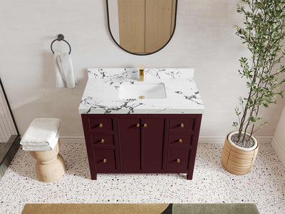 Chicago 42 in. W x 22 in. D Single Sink Bathroom Vanity - Willow Bath and Vanity