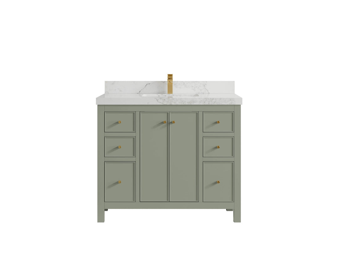 Chicago 42 in. W x 22 in. D Single Sink Bathroom Vanity - Willow Bath and Vanity