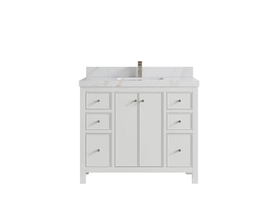 Chicago 42 in. W x 22 in. D Single Sink Bathroom Vanity - Willow Bath and Vanity