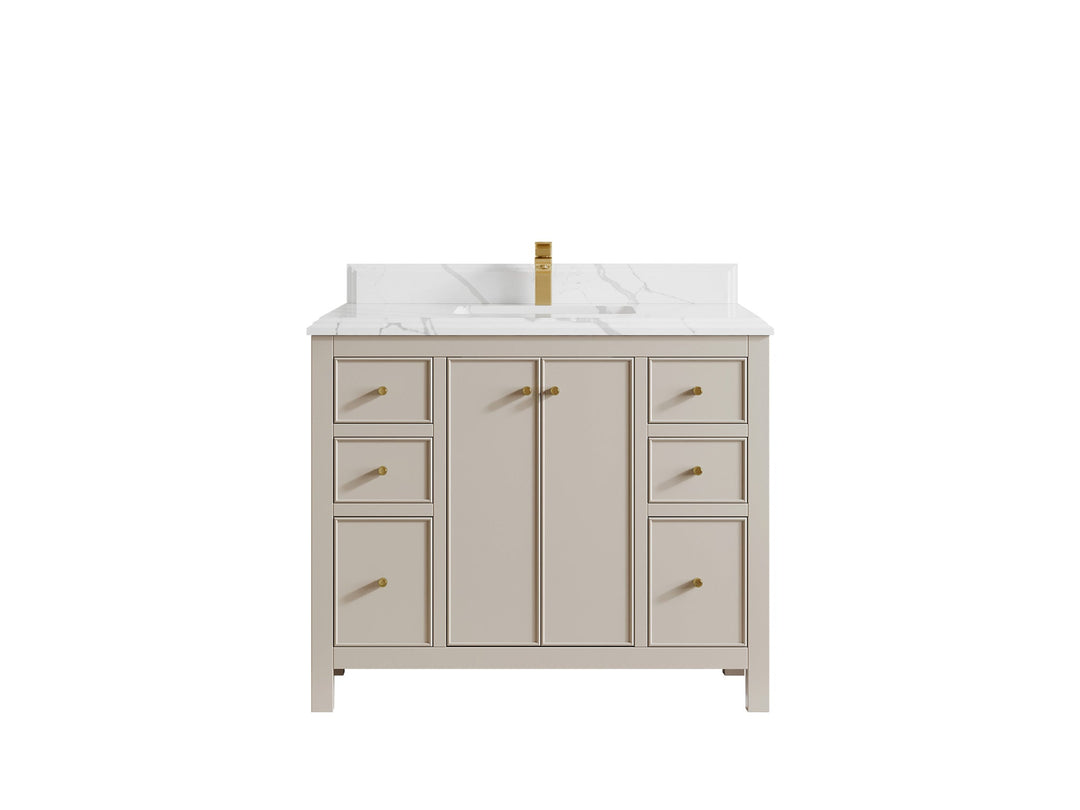 Chicago 42 in. W x 22 in. D Single Sink Bathroom Vanity - Willow Bath and Vanity