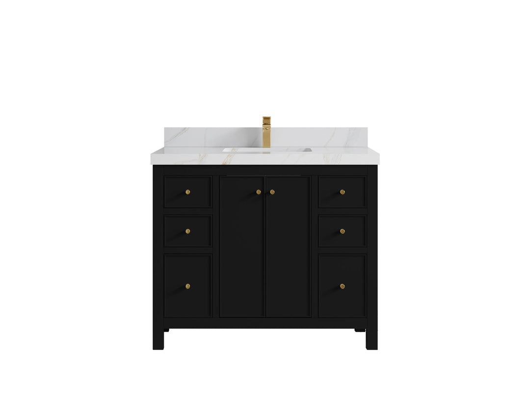 Chicago 42 in. W x 22 in. D Single Sink Bathroom Vanity - Willow Bath and Vanity