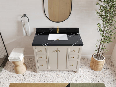 Chicago 42 in. W x 22 in. D Single Sink Bathroom Vanity - Willow Bath and Vanity