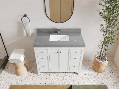 Chicago 42 in. W x 22 in. D Single Sink Bathroom Vanity - Willow Bath and Vanity