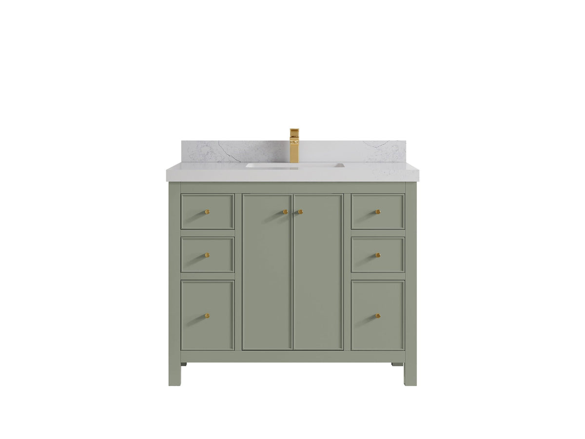 Chicago 42 in. W x 22 in. D Single Sink Bathroom Vanity - Willow Bath and Vanity