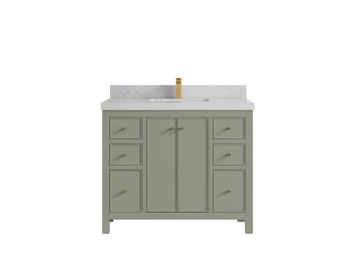 Chicago 42 in. W x 22 in. D Single Sink Bathroom Vanity - Willow Bath and Vanity