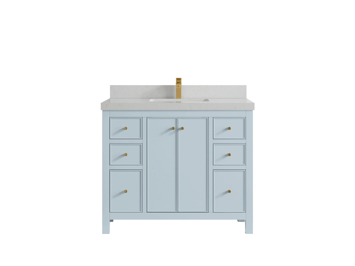 Chicago 42 in. W x 22 in. D Single Sink Bathroom Vanity - Willow Bath and Vanity