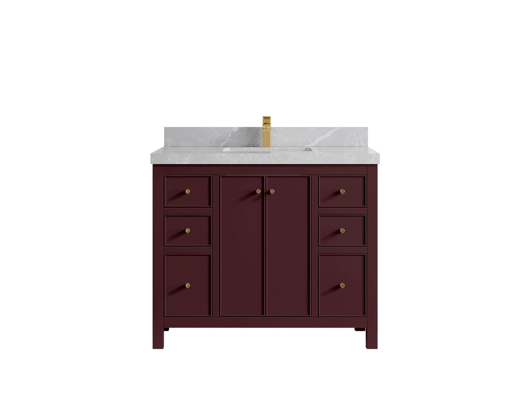 Chicago 42 in. W x 22 in. D Single Sink Bathroom Vanity - Willow Bath and Vanity