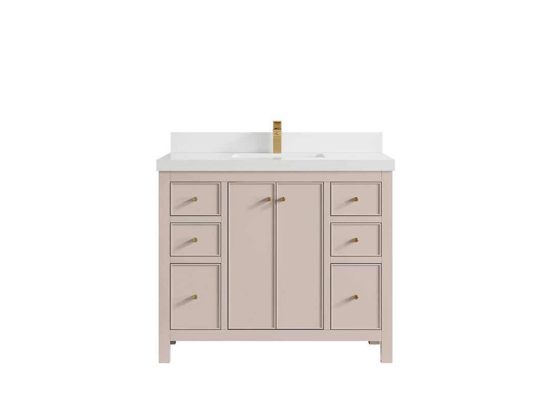 Chicago 42 in. W x 22 in. D Single Sink Bathroom Vanity - Willow Bath and Vanity