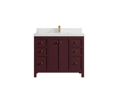 Chicago 42 in. W x 22 in. D Single Sink Bathroom Vanity - Willow Bath and Vanity