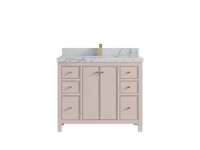 Chicago 42 in. W x 22 in. D Single Sink Bathroom Vanity - Willow Bath and Vanity