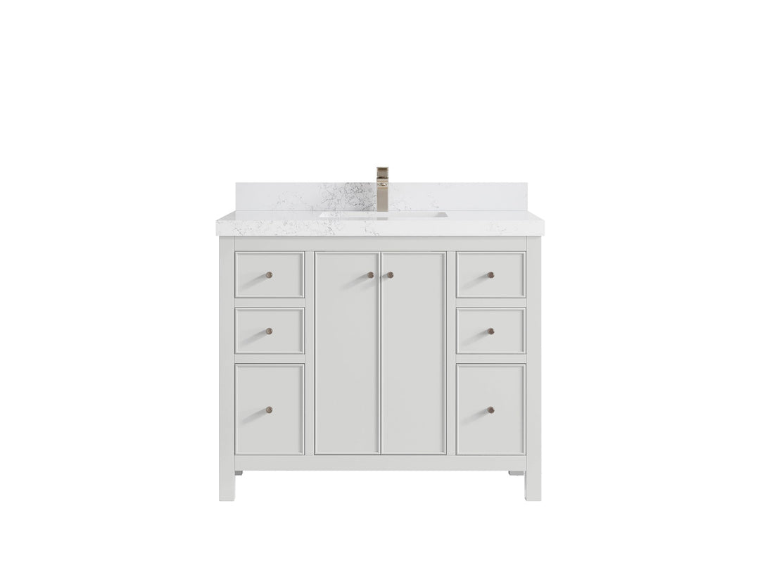 Chicago 42 in. W x 22 in. D Single Sink Bathroom Vanity - Willow Bath and Vanity