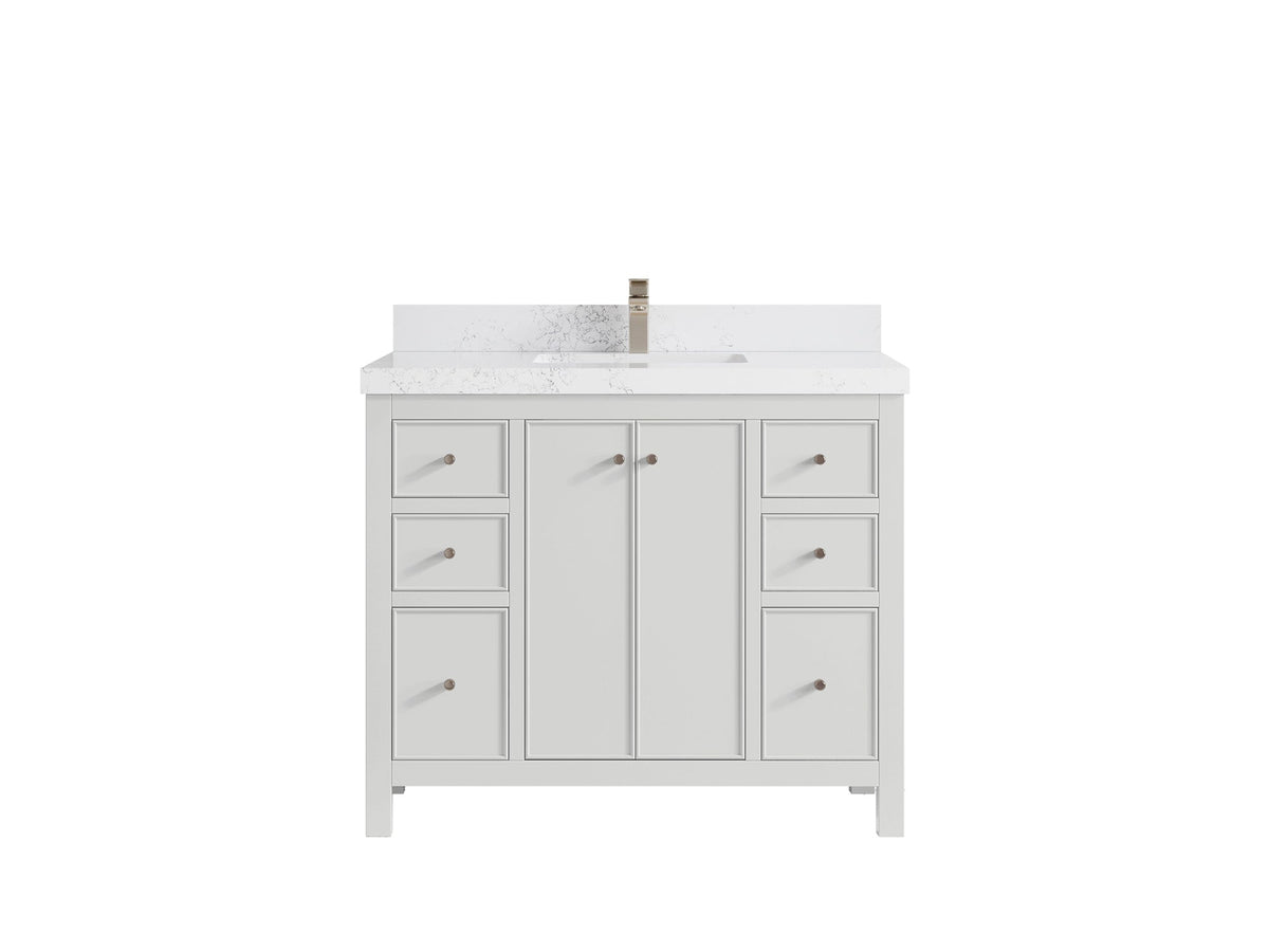 Chicago 42 in. W x 22 in. D Single Sink Bathroom Vanity - Willow Bath and Vanity