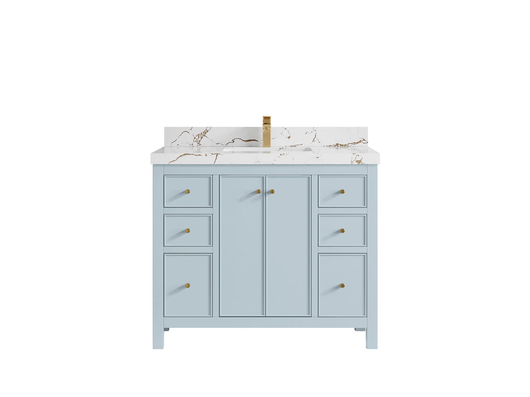 Chicago 42 in. W x 22 in. D Single Sink Bathroom Vanity - Willow Bath and Vanity