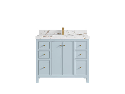 Chicago 42 in. W x 22 in. D Single Sink Bathroom Vanity - Willow Bath and Vanity