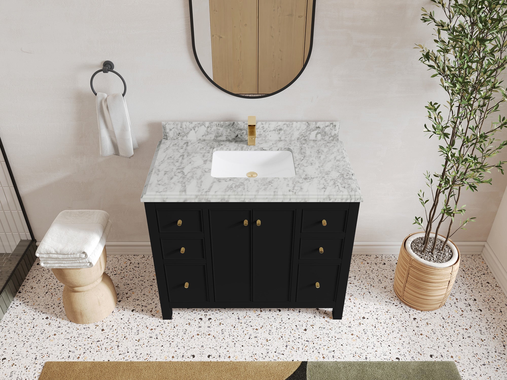Chicago 42 in. W x 22 in. D Single Sink Bathroom Vanity - Willow Bath and Vanity