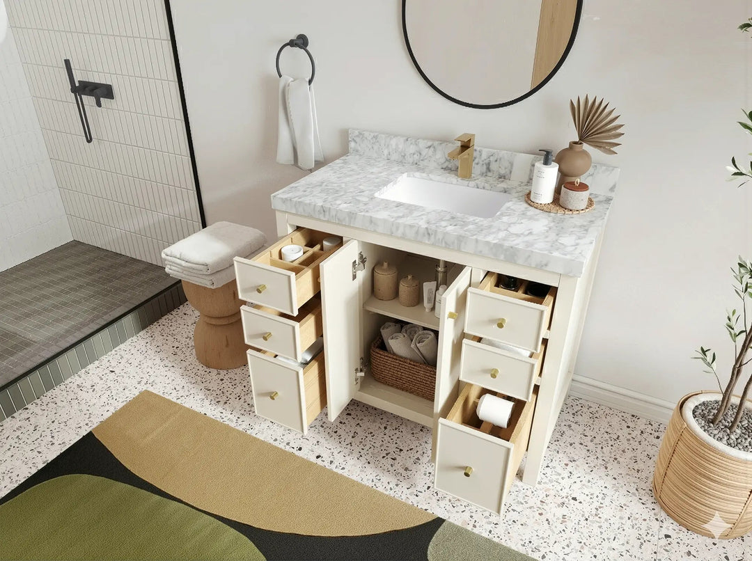 Chicago 42 in. W x 22 in. D Single Sink Bathroom Vanity - Willow Bath and Vanity